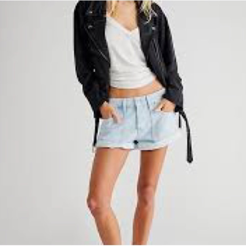 Free people beginners luck slouch shorts